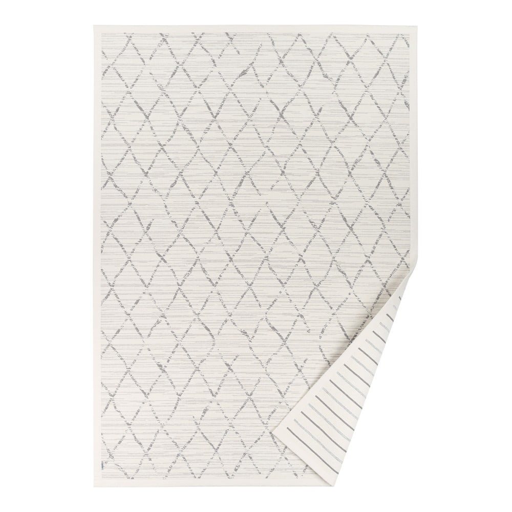 Bílý vzorovaný oboustranný koberec Narma Vao