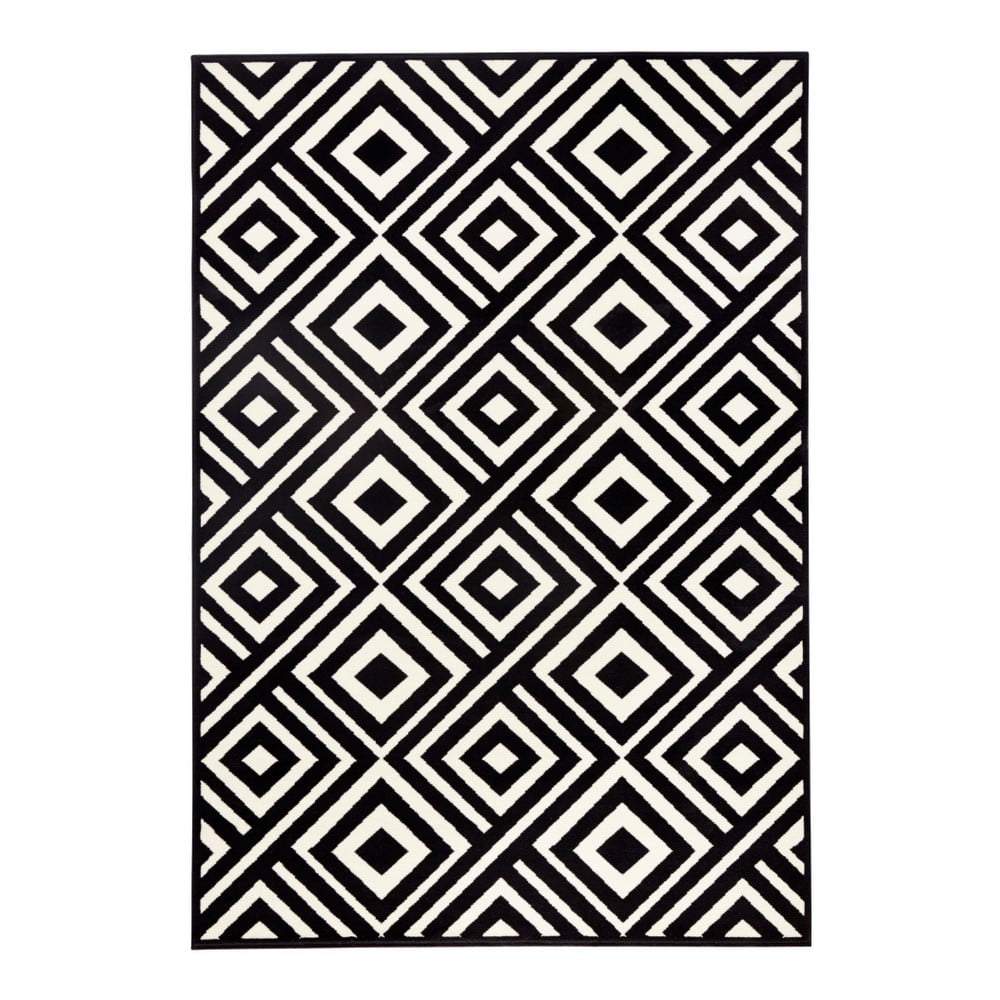 Černo-bílý koberec Zala Living Art