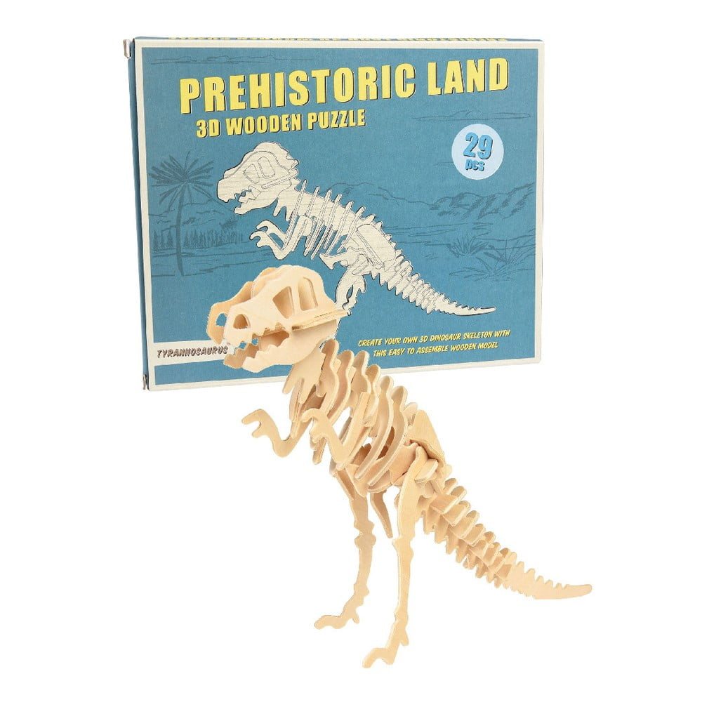 Dřevěné 3D puzzle dinosaurus Rex London Tyrannosaurus