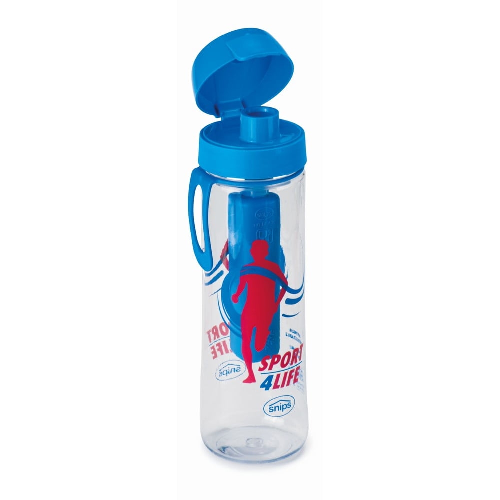 Modrá láhev na vodu s infuzérem Snips Sport