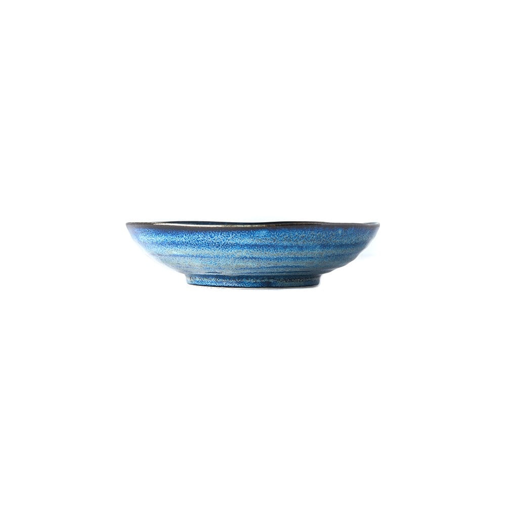 Modrý keramický hluboký talíř MIJ Indigo