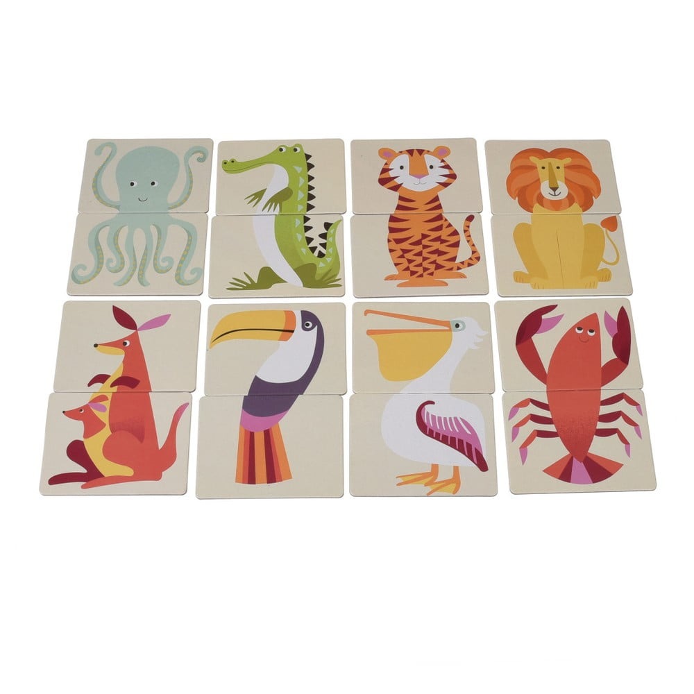 Obrázkové hrací kartičky se zvířátky Rex London Colourful Creatures