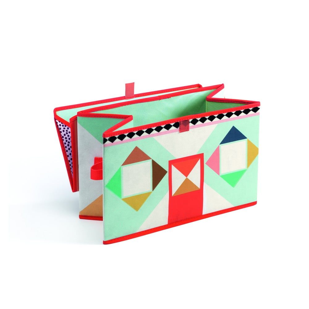 Pestrobarevná krabička na hračky Djeco Domeček