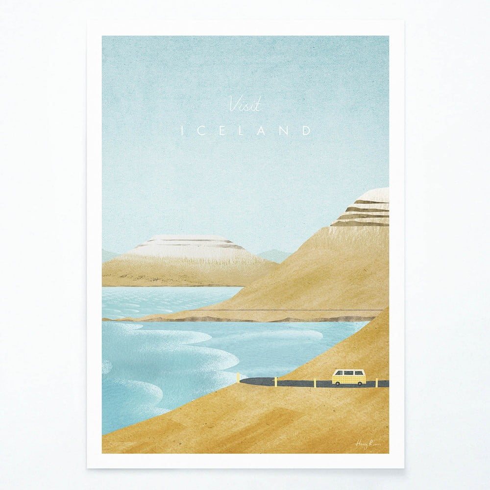 Plakát Travelposter Iceland