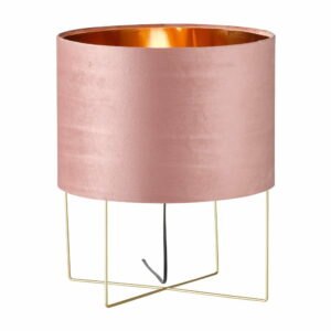 Růžová stolní lampa Fischer & Honsel Aura