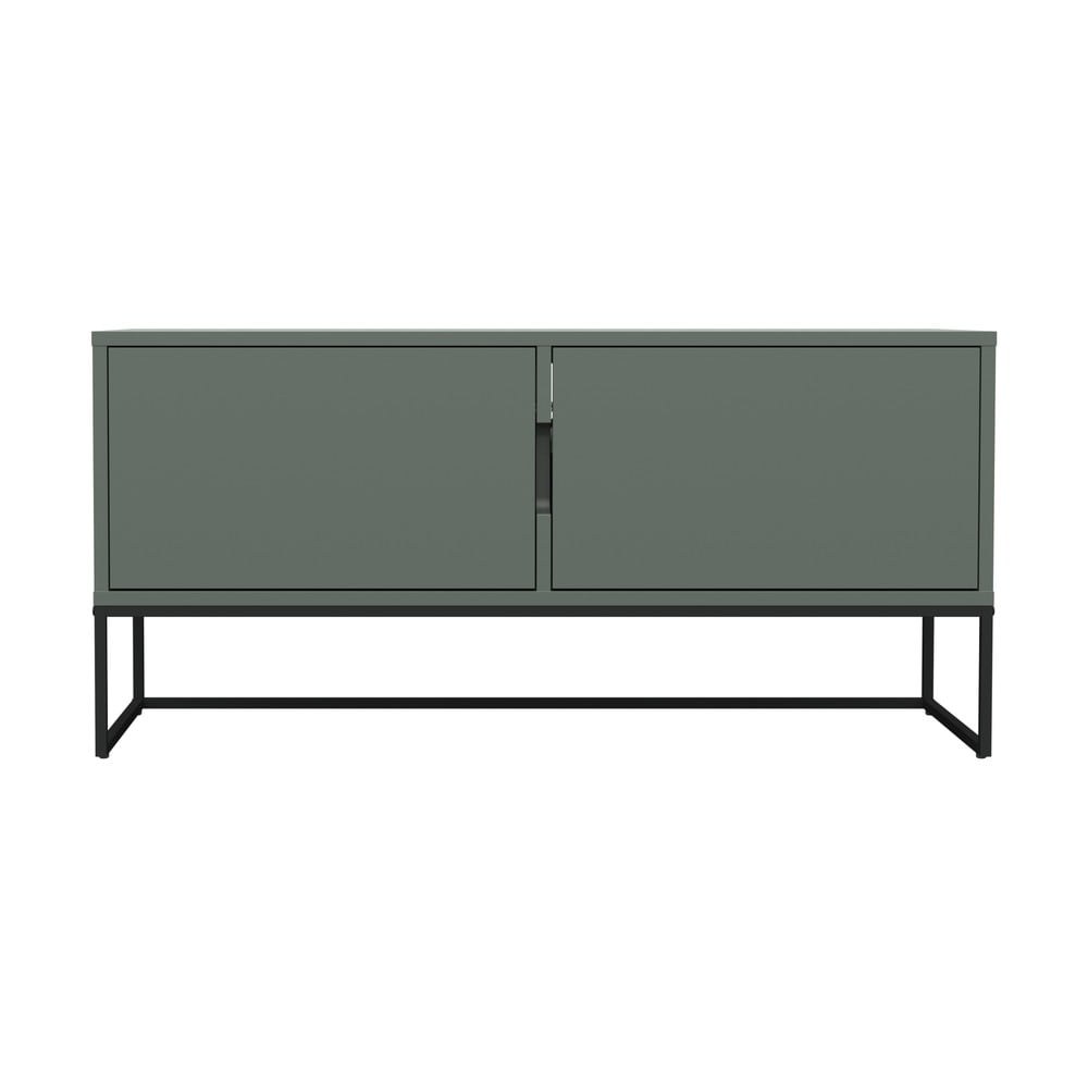 Šedozelený TV stolek 118x57 cm Lipp - Tenzo