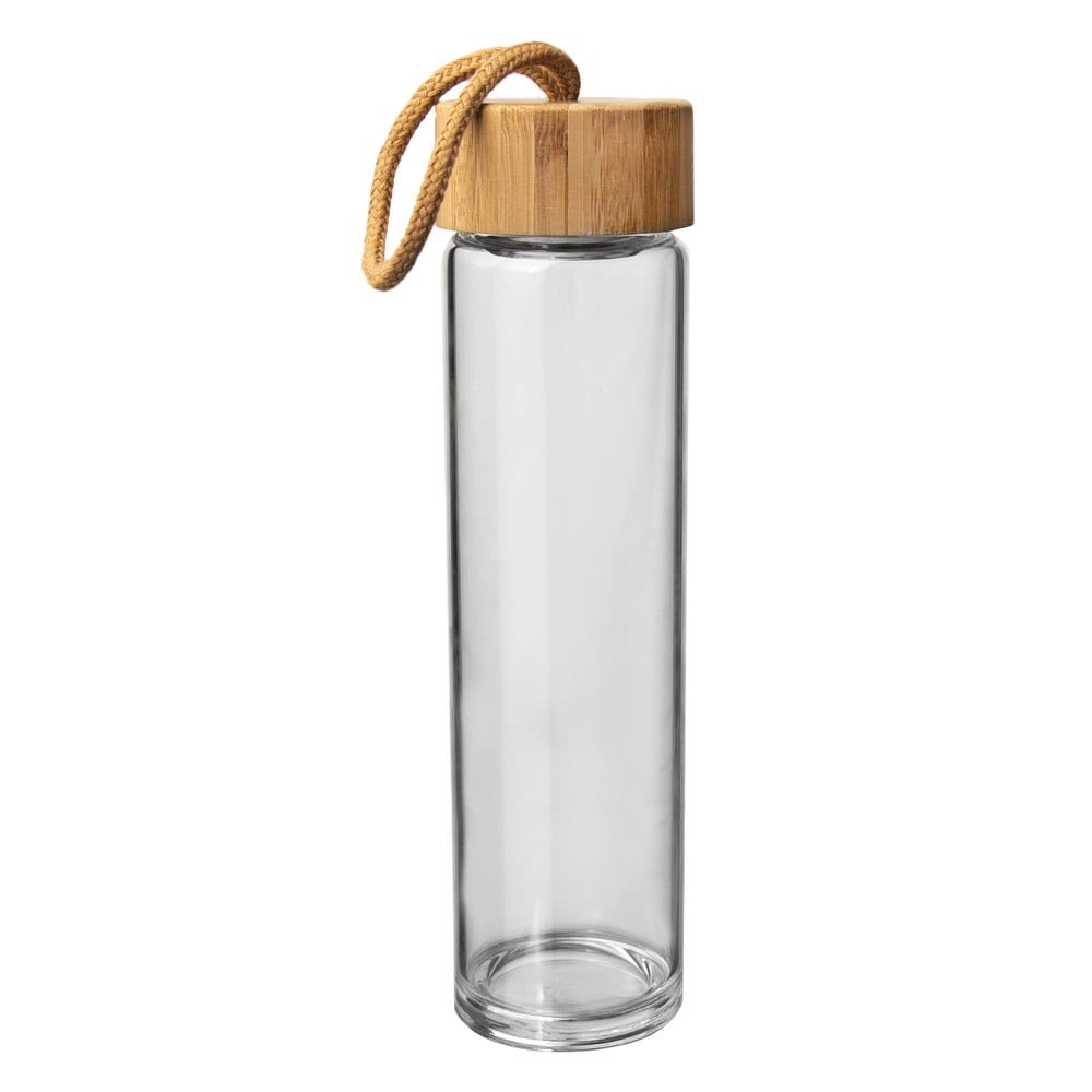 Skleněná láhev na vodu s bambusovým víčkem Orion