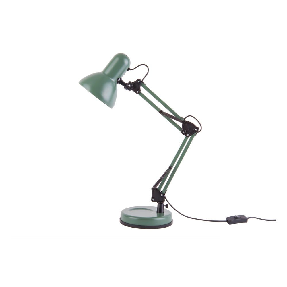 Zelená stolní lampa s černými detaily Leitmotiv Hobby