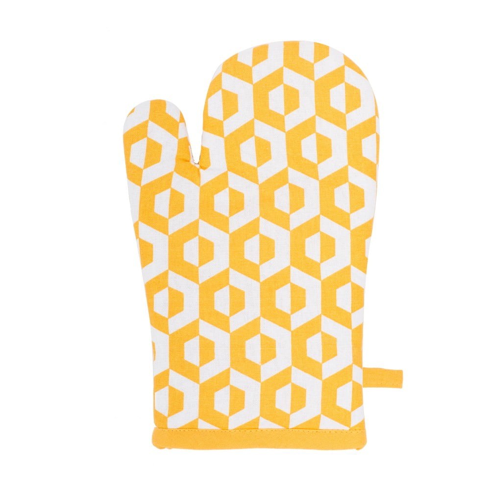 Žlutá bavlněná chňapka Tiseco Home Studio Hexagon