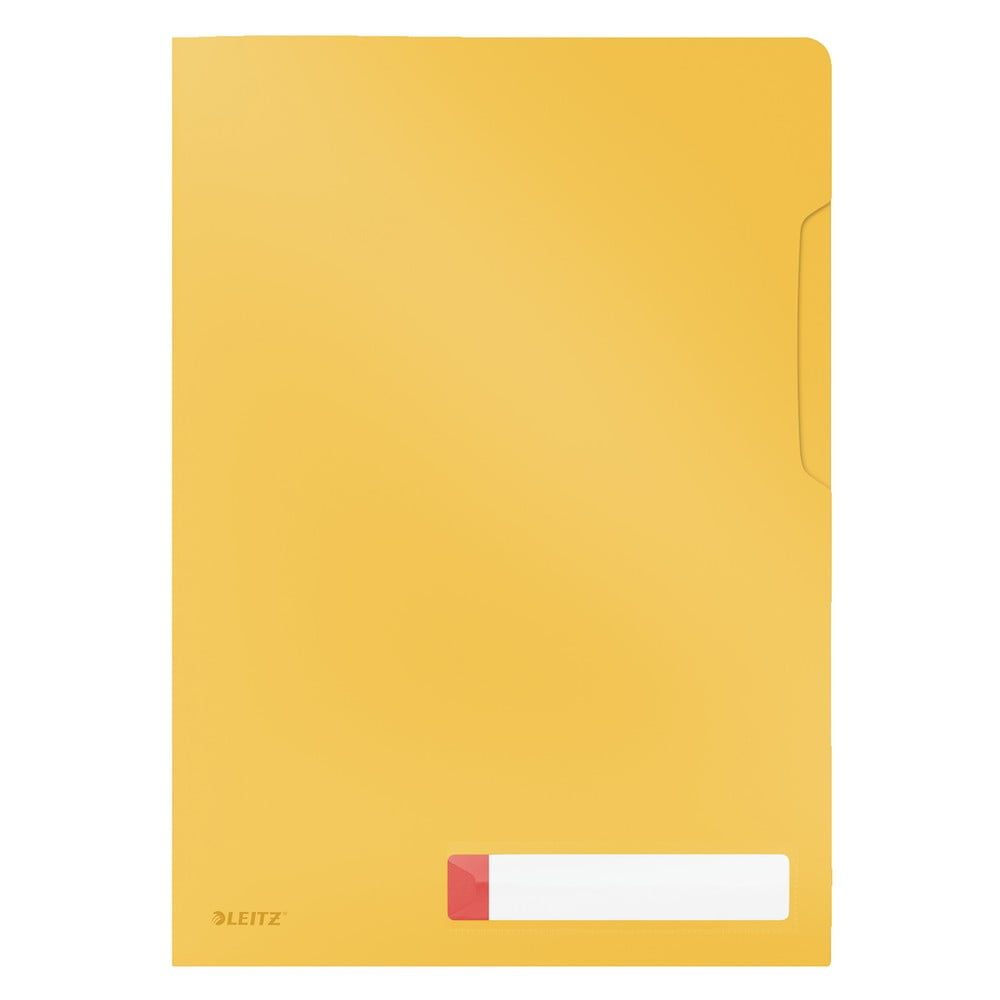 Žluté neprůhledné kancelářské desky Leitz Cosy