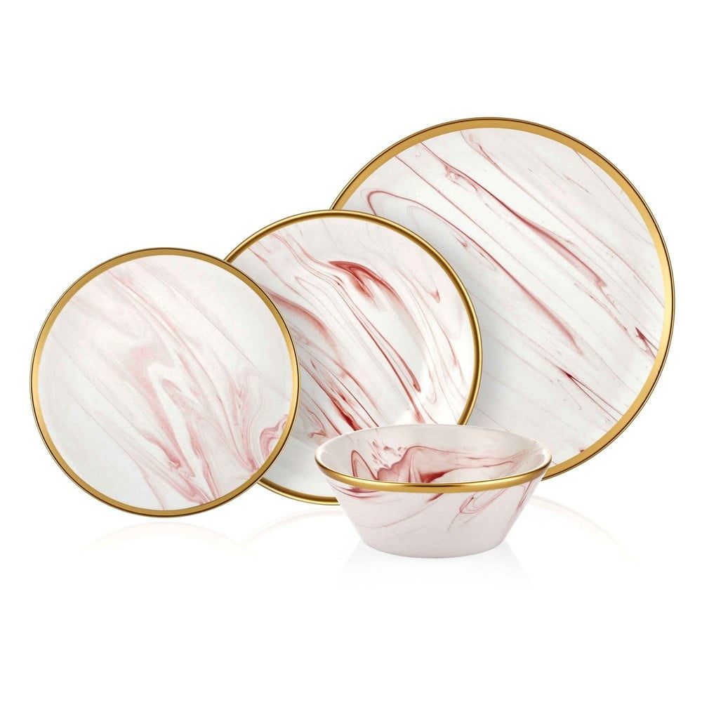 24dílný set porcelánového nádobí Mia Lucid Rose