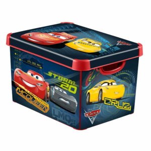 Dětský úložný box s víkem Curver Cars