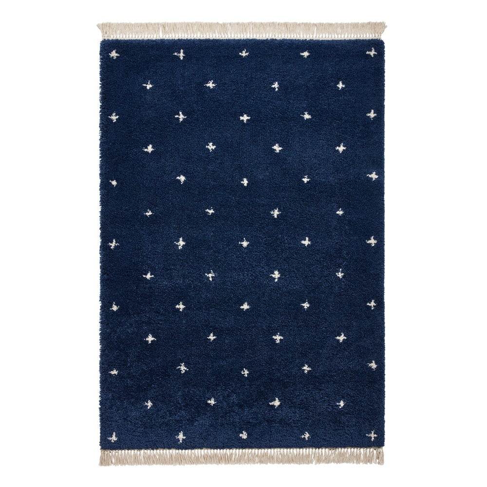 Námořnicky modrý koberec Think Rugs Boho Dots