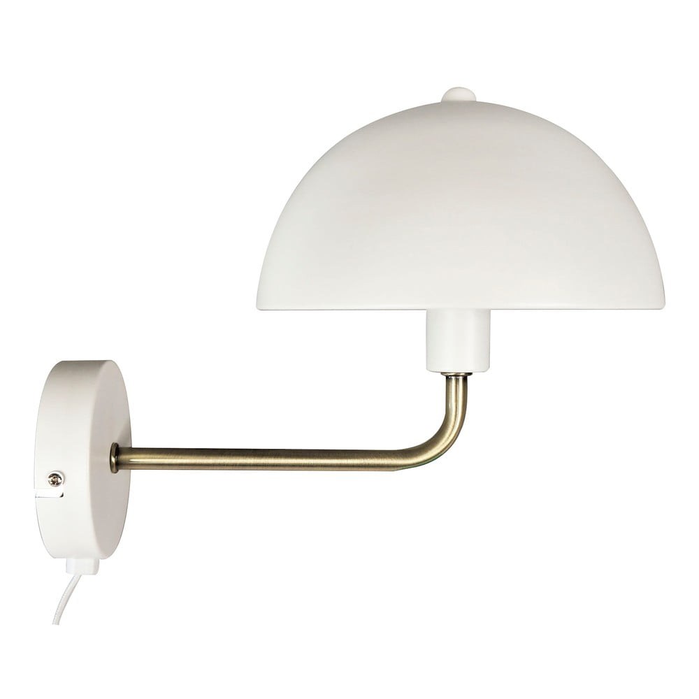 Nástěnná lampa v bílo-zlaté barvě Leitmotiv Bonnet