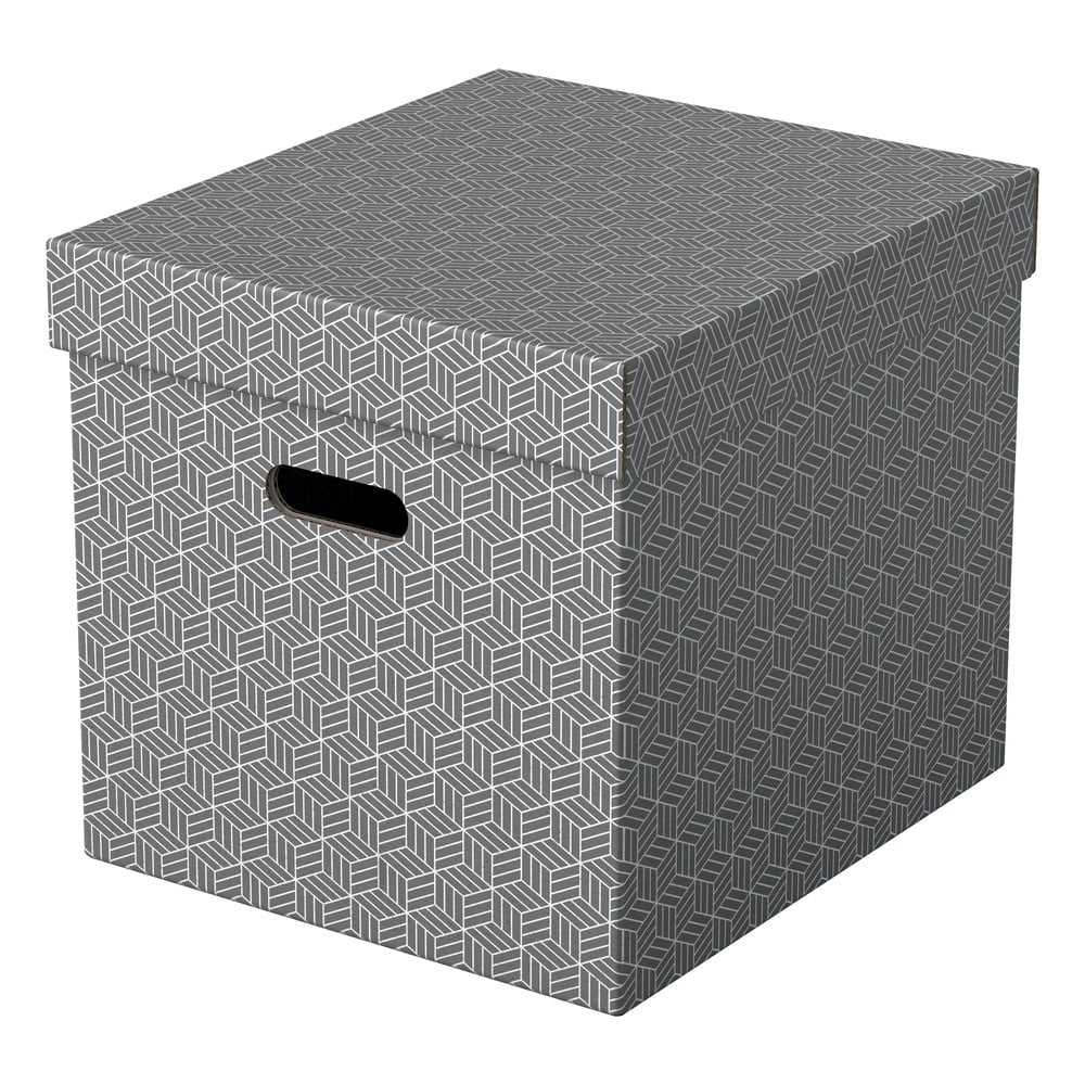 Sada 3 šedých úložných boxů Esselte Home