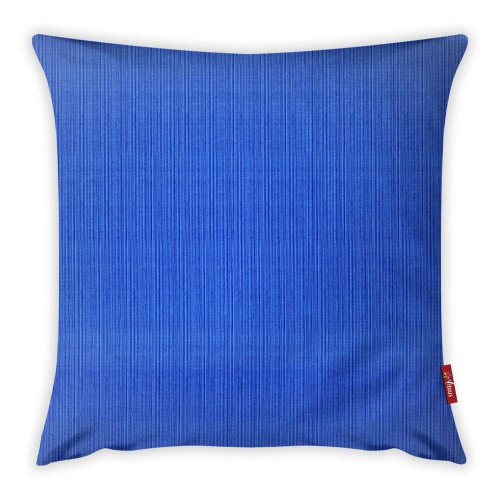 Modrý povlak na polštář s podílem bavlny Vitaus