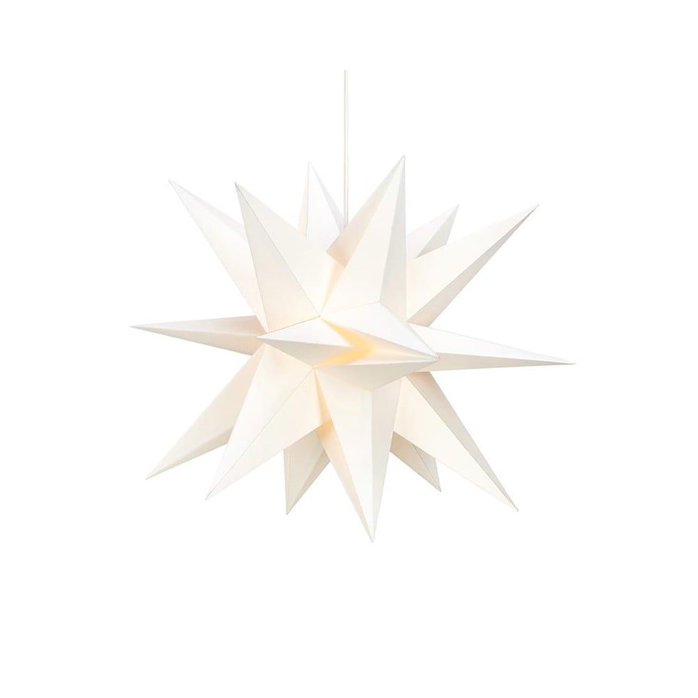 Bílá závěsná světelná dekorace Markslöjd Skillinge, výška 50 cm