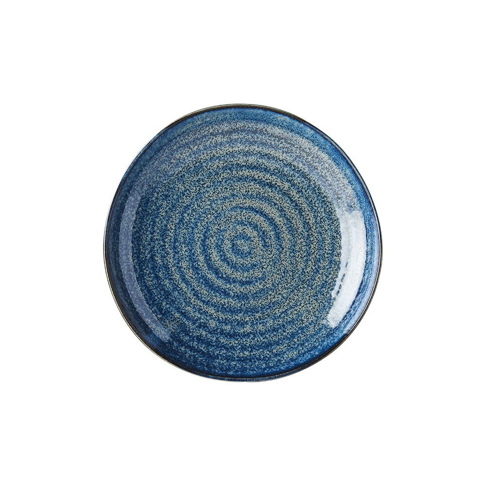 Modrý keramický talíř MIJ Indigo