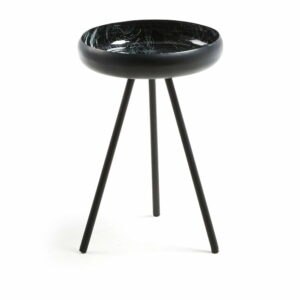 Černý odkládací stolek Kave Home Reuber