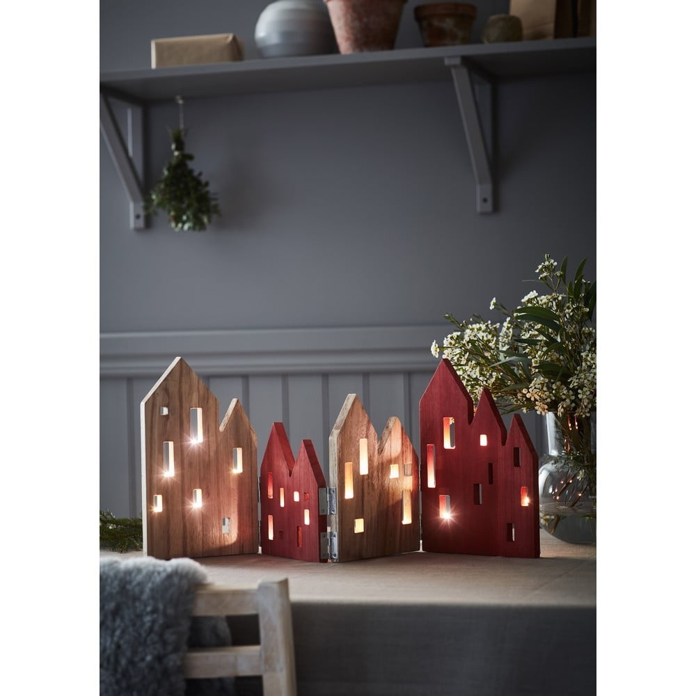 Dřevěná vánoční světelná dekorace Markslöjd View