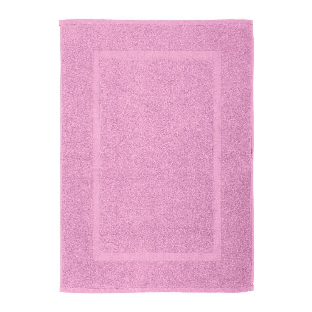 Šeříkově fialová bavlněná koupelnová předložka Wenko Lilac
