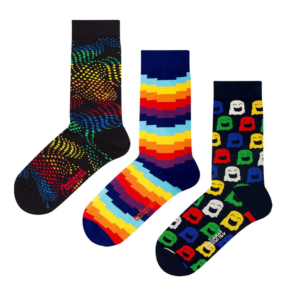 Set 3 párů ponožek Ballonet Socks Ghost v dárkovém balení