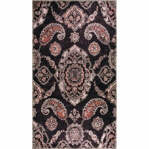 Černý pratelný koberec 150x80 cm - Vitaus