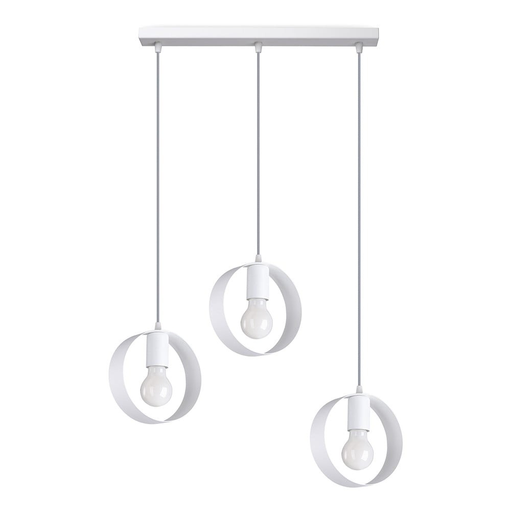 Bílé závěsné svítidlo ø 18 cm Lammi – Nice Lamps
