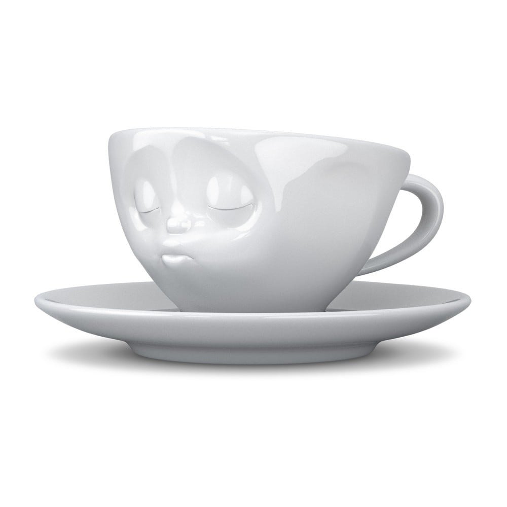 Bílý porcelánový šálek na kávu 58products Kisses