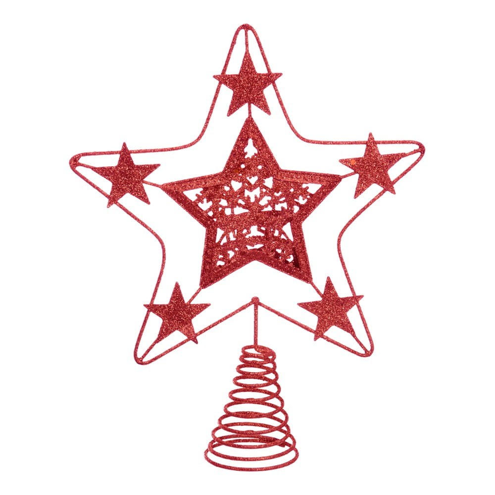 Hvězda na vánoční strom v červené barvě Casa Selección Terminal