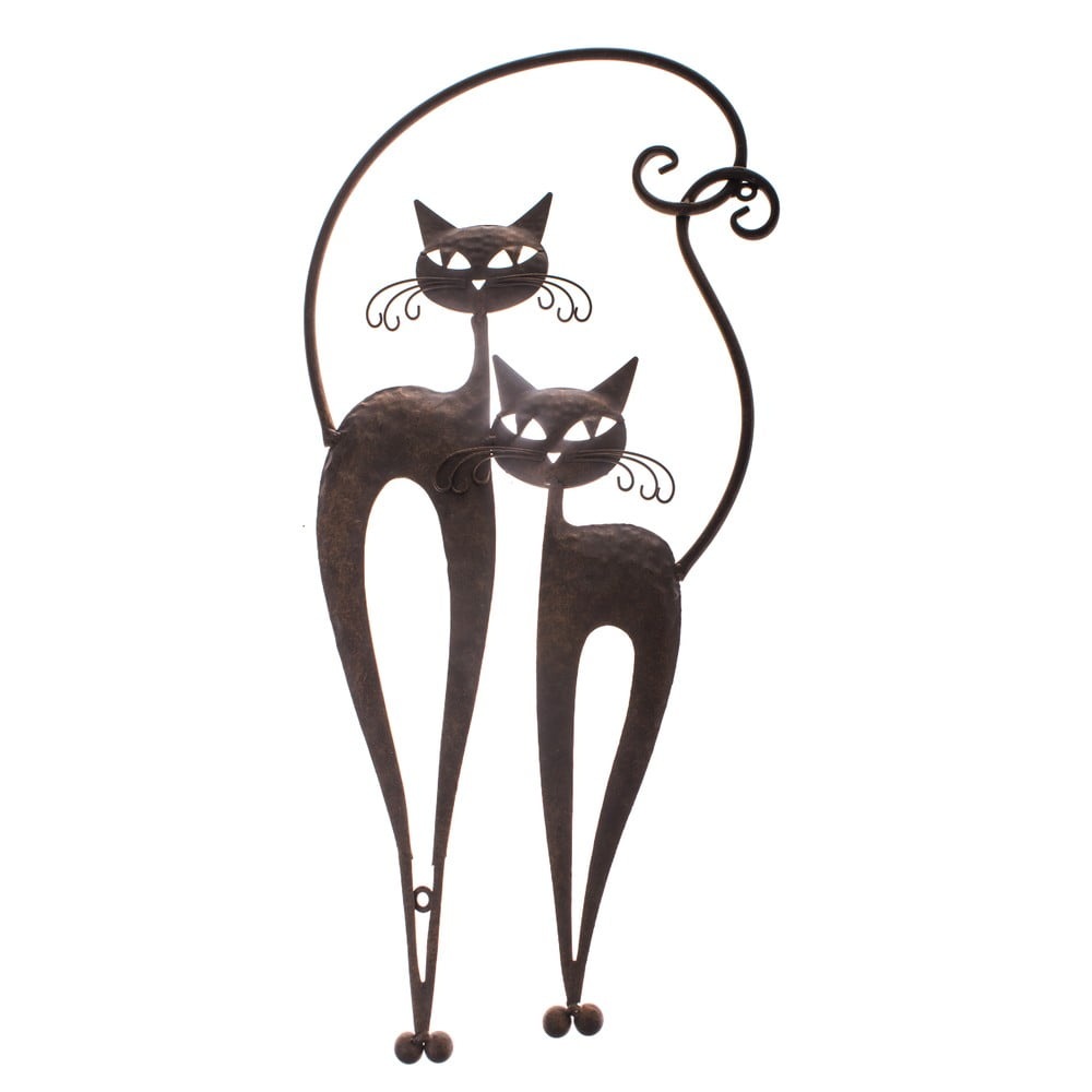 Kovová nástěnná dekorace Dakls Cats II
