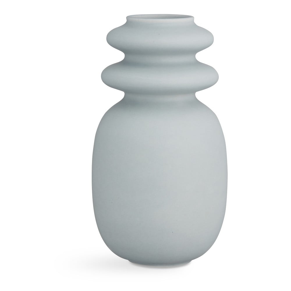 Modrošedá keramická váza Kähler Design Kontur