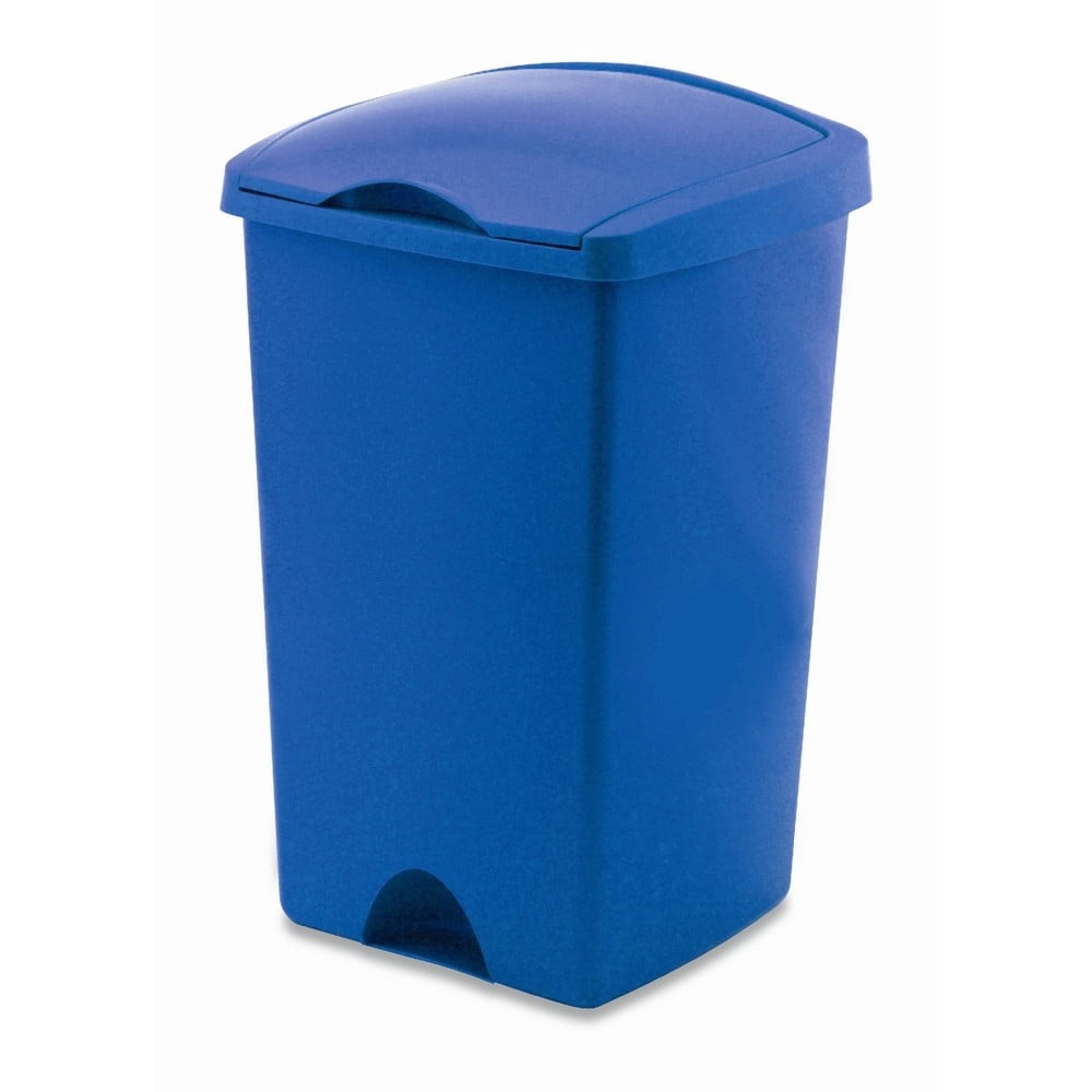 Modrý odpadkový koš s víkem Addis Lift