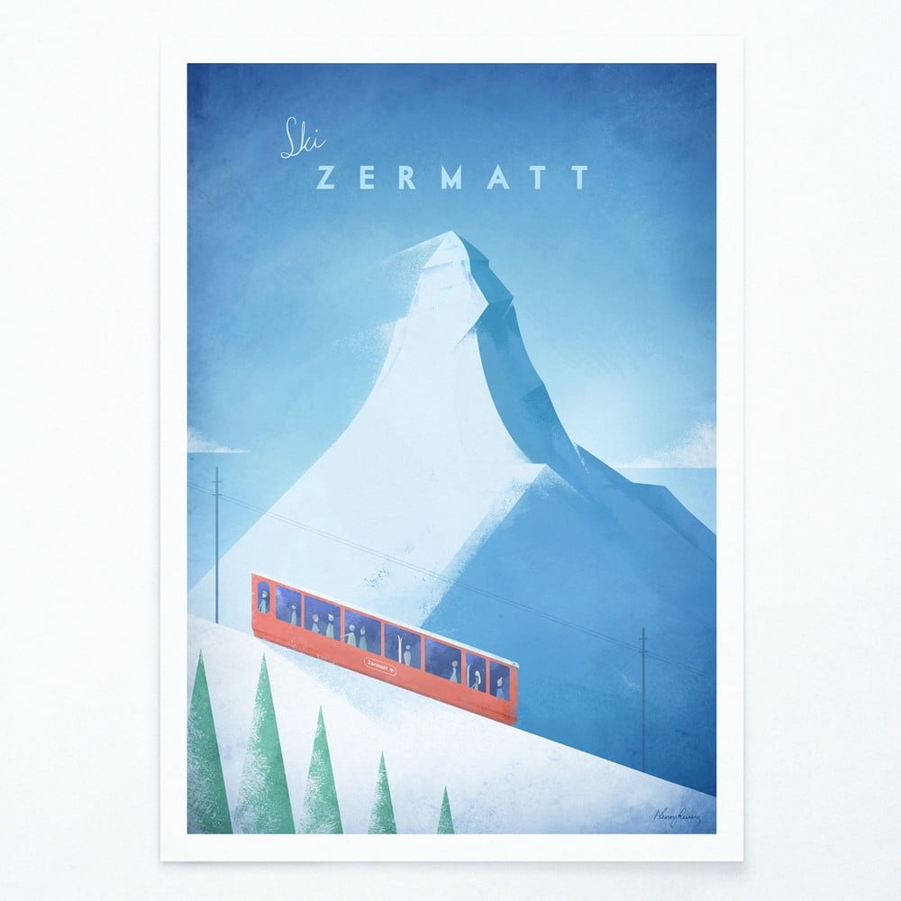 Plakát Travelposter Zermatt