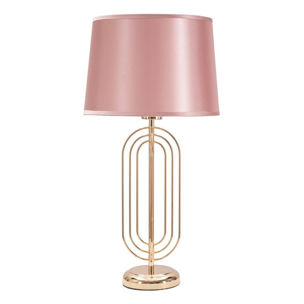Růžová stolní lampa Mauro Ferretti Krista