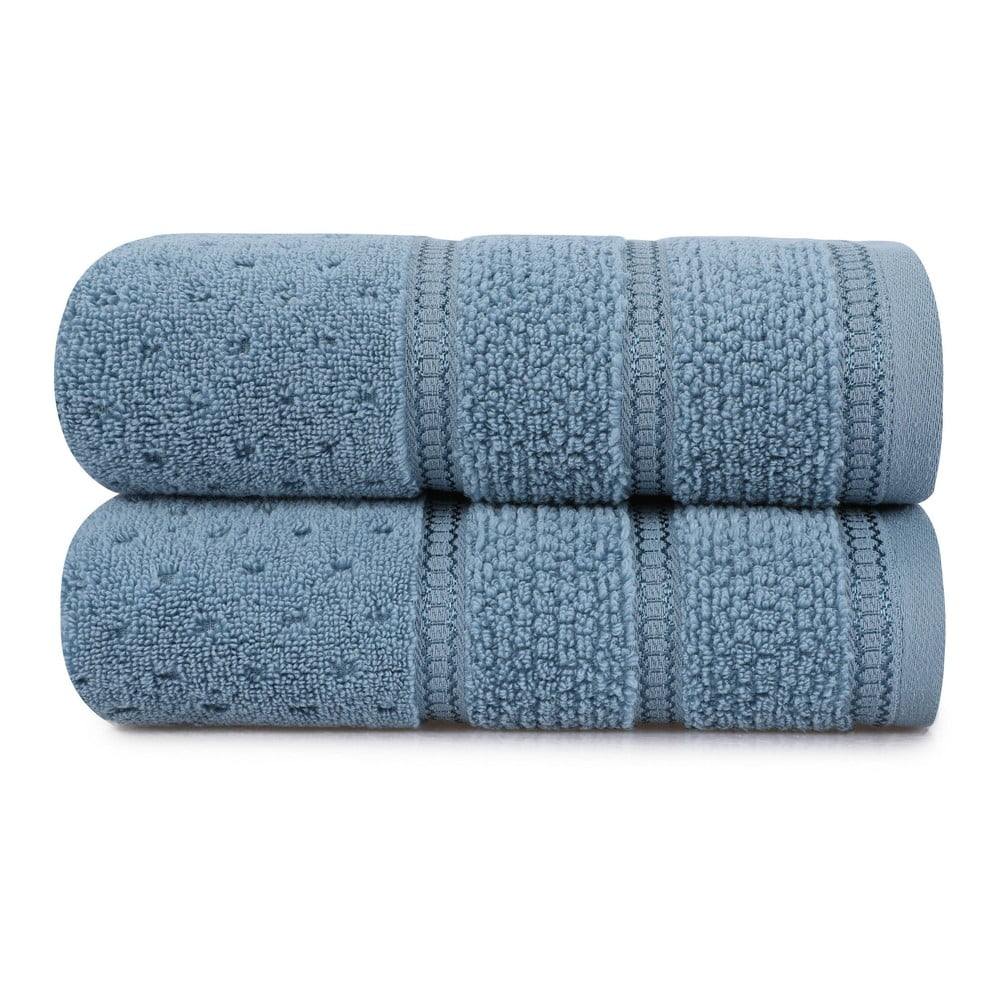 Sada 2 modrých bavlněných ručníků Foutastic Arella