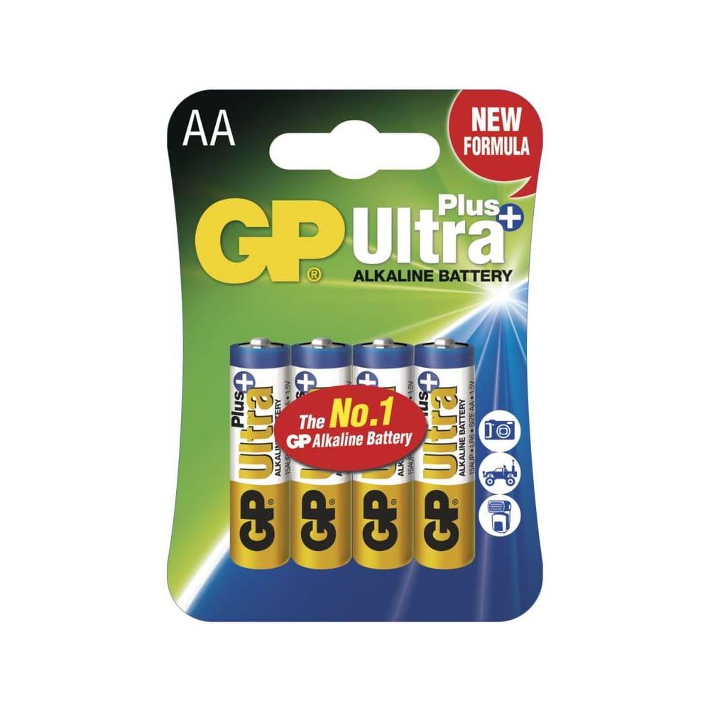 Sada 4 alkalických baterií EMOS GP Ultra Plus AA