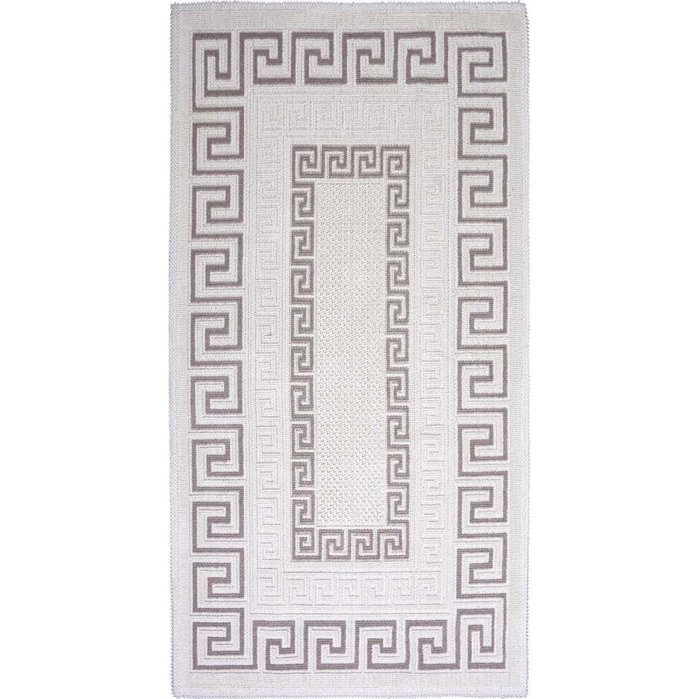 Šedobéžový bavlněný koberec Vitaus Versace