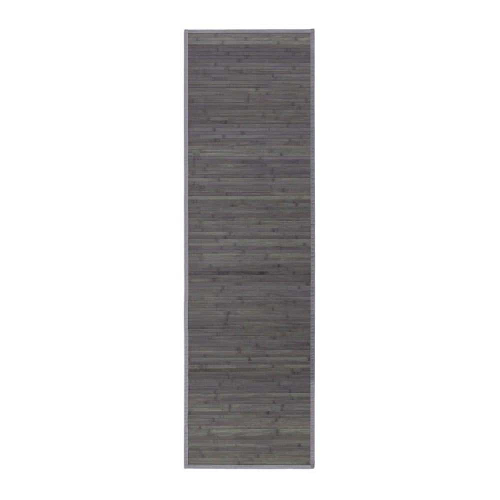 Šedý bambusový koberec běhoun 60x200 cm – Casa Selección