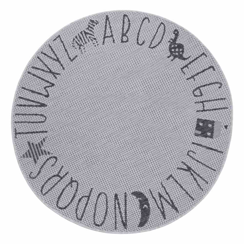 Šedý dětský koberec Ragami Letters