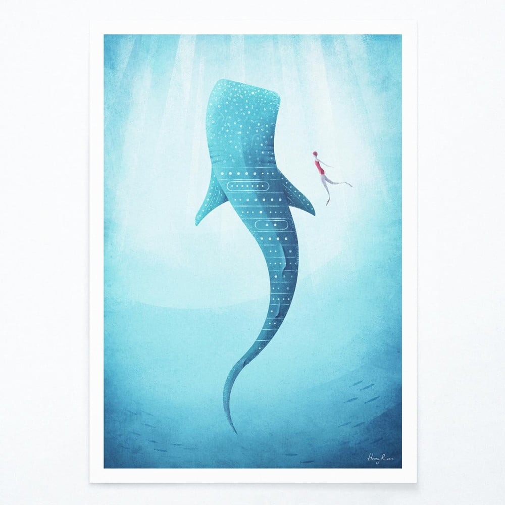 Plakát Travelposter Whale Shark